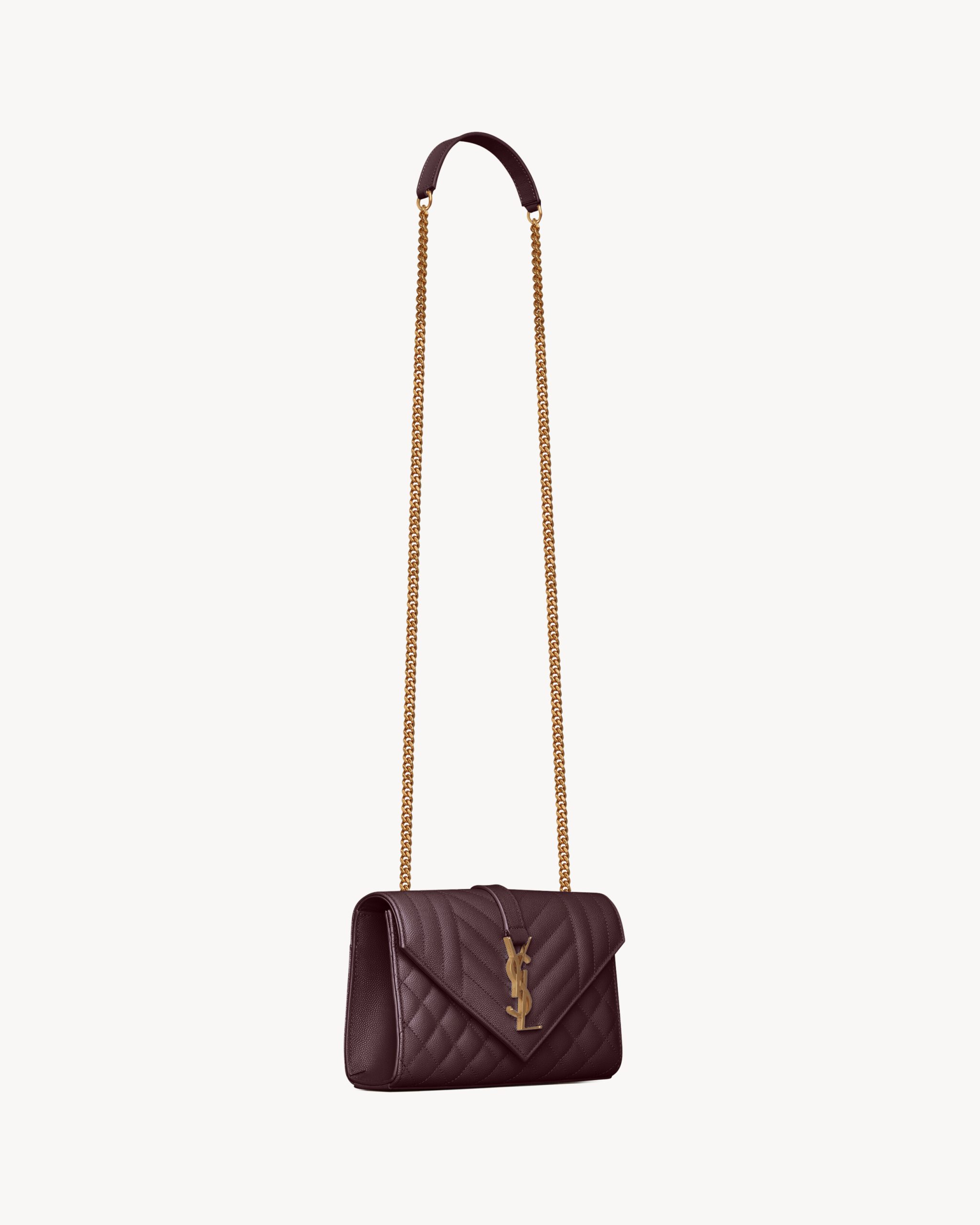 YSL ENVELOPE small in grain de poudre leather - Image 5